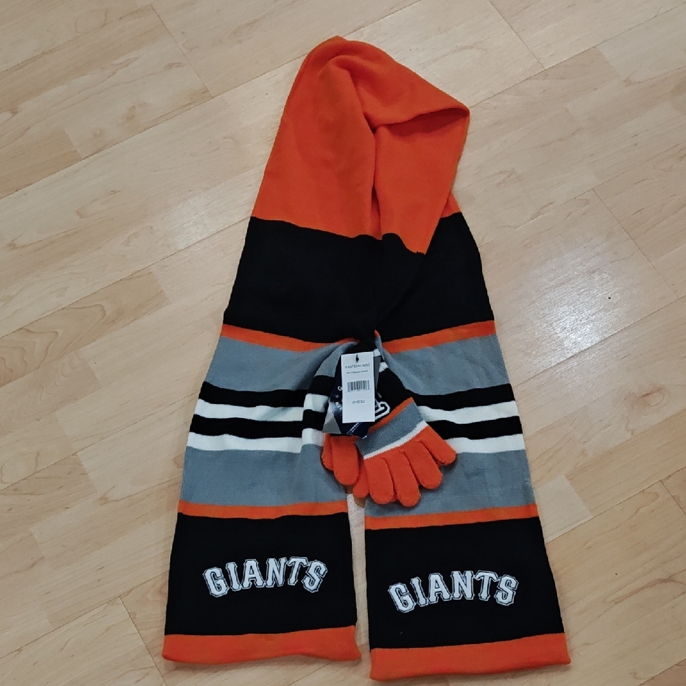 Genuine Merchandise Orange and Black Scarf NWT